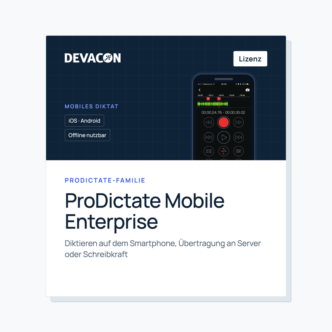 ProDictate Mobile Enterprise