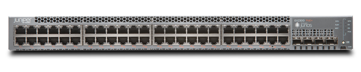 Juniper EX2300 Ethernet Switch, Herstellerfoto Juniper Networks (Vorderseite)