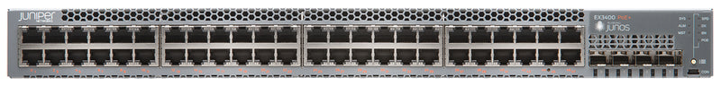 Juniper EX3400 Ethernet Switch, manufacturer photo Juniper Networks (front)