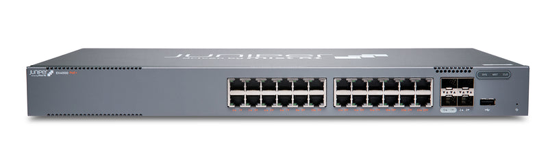 Juniper EX4000 Ethernet Switch, Herstellerfoto Juniper Networks (Vorderseite schräg)