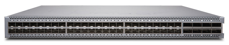 Juniper EX4650-48Y Switch, Vorderansicht schräg von oben