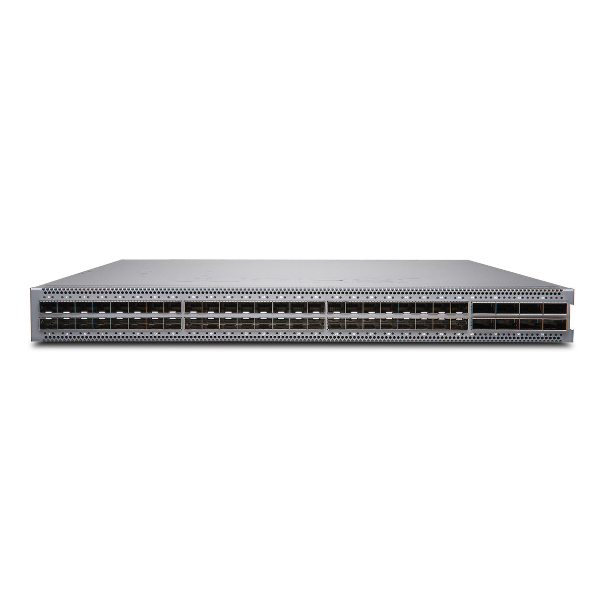 Juniper EX4650-48Y Switch, Vorderansicht schräg von oben