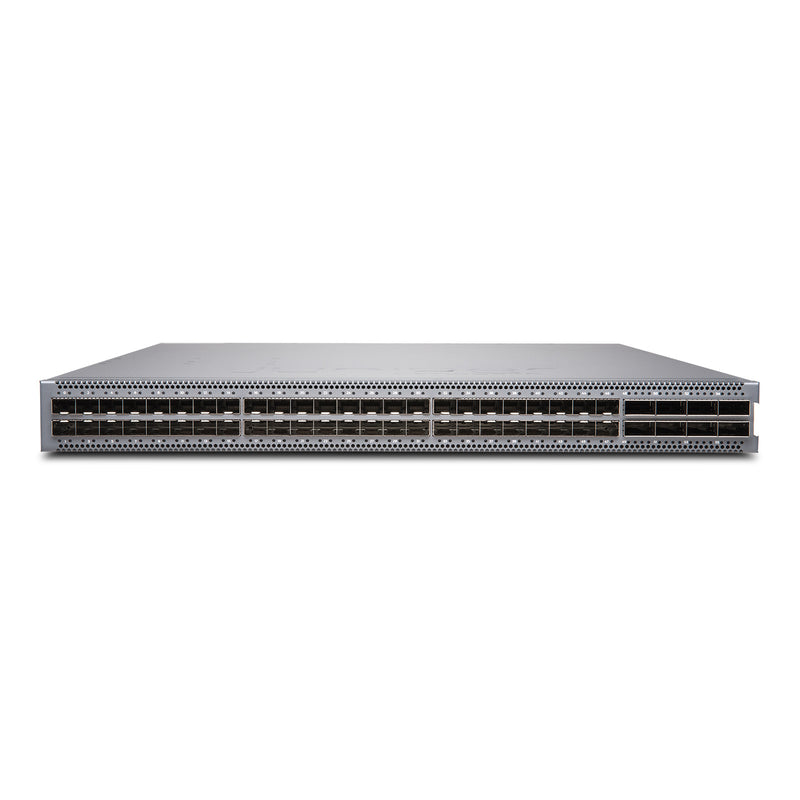 Juniper EX4650-48Y Switch, Vorderansicht schräg von oben
