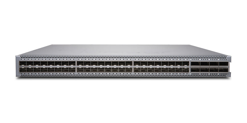 Juniper EX4650 Ethernet Switch: EX4650-48Y, Herstellerfoto Juniper Networks, Vorderseite schräg von oben