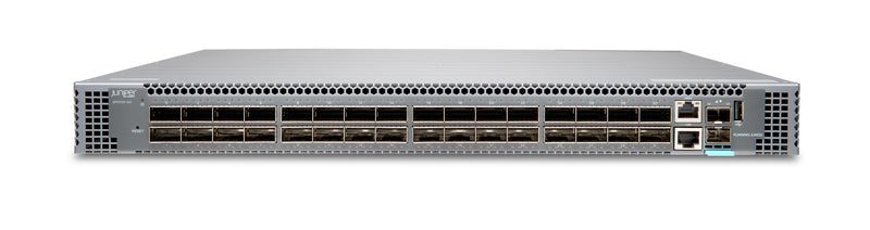 Juniper QFX5120-32C Switch, front view at an angle from above