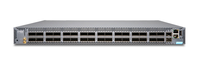 Juniper QFX5130-32CD Switch, front view at an angle from above