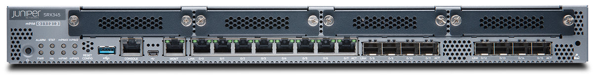 Juniper SRX345 Firewall, manufacturer photo Juniper Networks (front)
