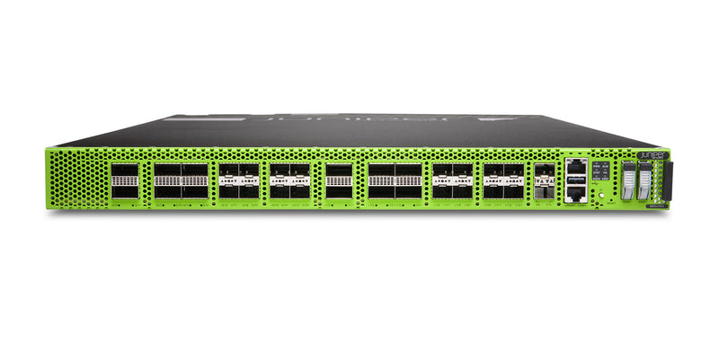 Juniper SRX4700 Firewall, Vorderansicht schräg von oben