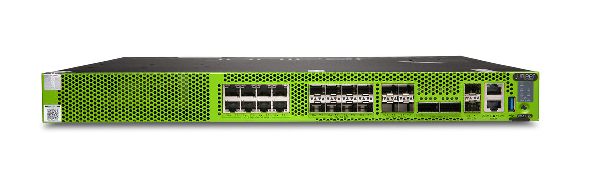 Juniper SRX4120 Firewall, front view at an angle from above